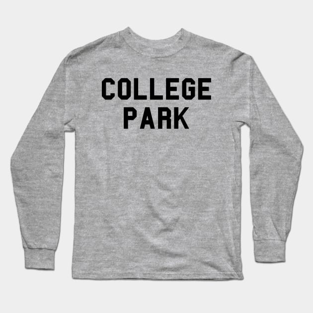 College Park Long Sleeve T-Shirt by buddhashark